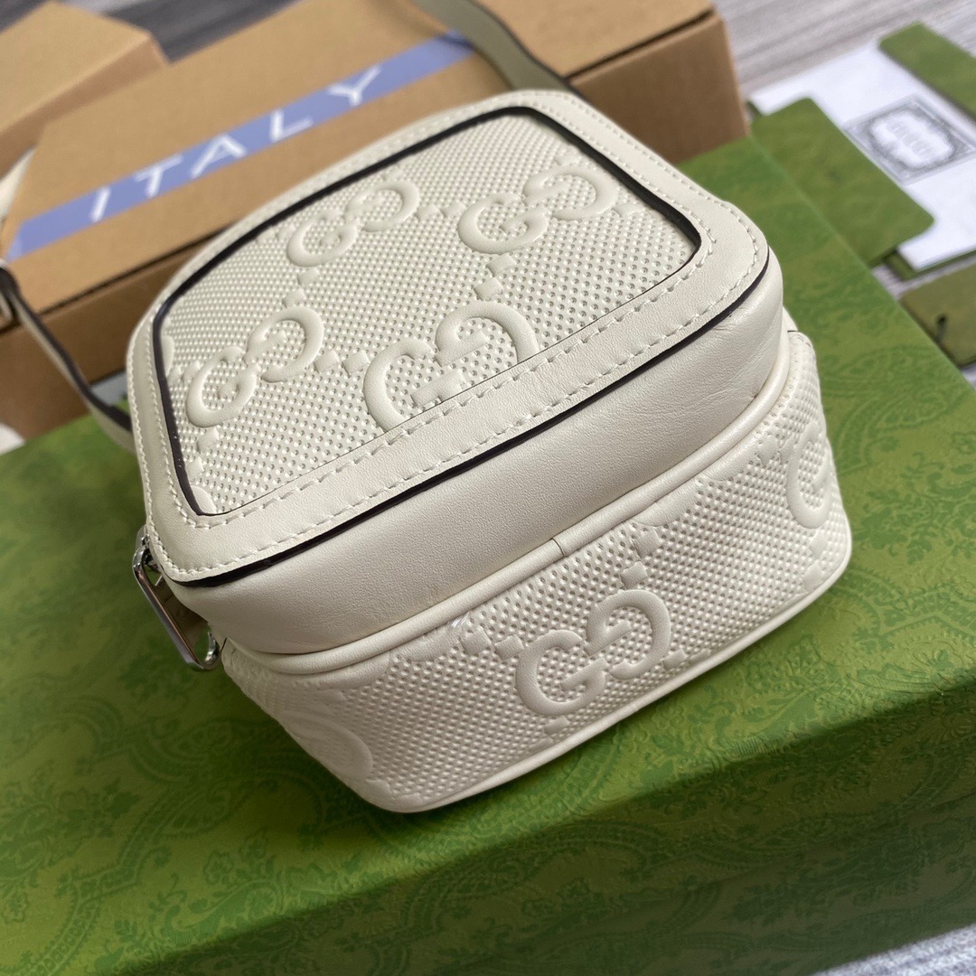 658553 GG embossed mini bag, Travel Bags for Women