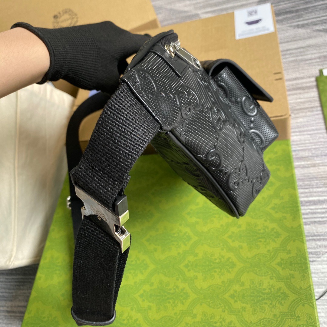 645093 GG embossed belt bag