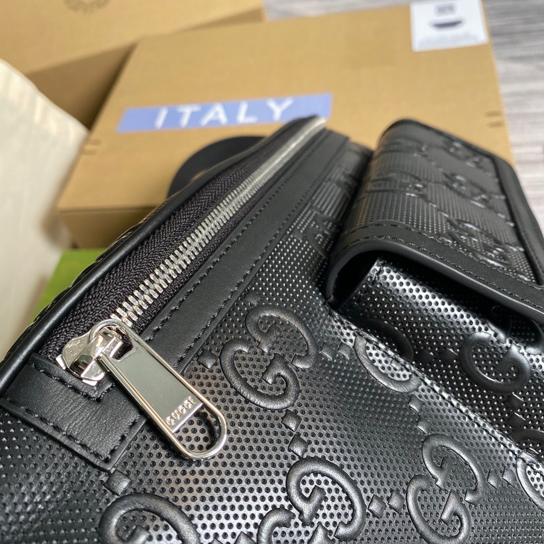 645093 GG embossed belt bag