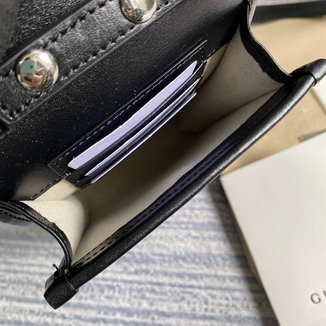 625571 GG embossed mini bag, gucci Strapped Wallets for Men