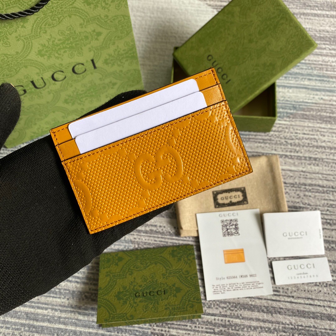 625564 GG embossed card case, gucci 