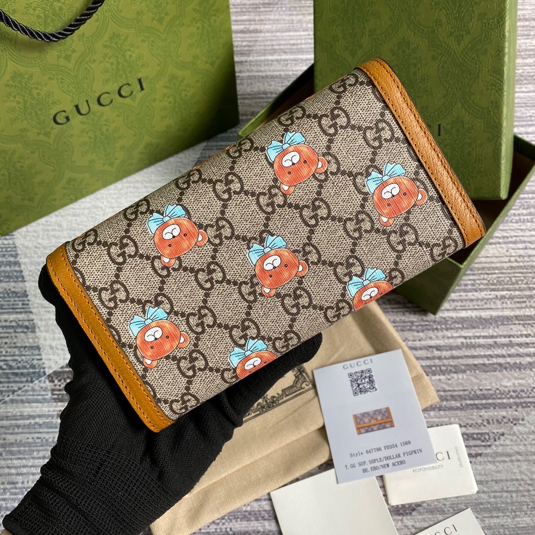KAI X Gucci Ophidia GG continental wallet, GUCCI Small Accessories
