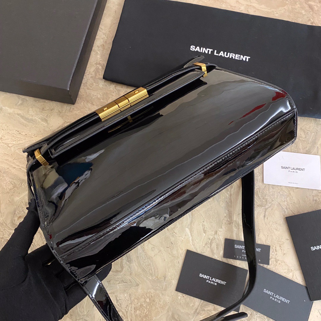 579271 MANHATTAN SHOULDER BAG IN BOX SAINT LAURENT LEATHER, Yves Saint Laurent YSL