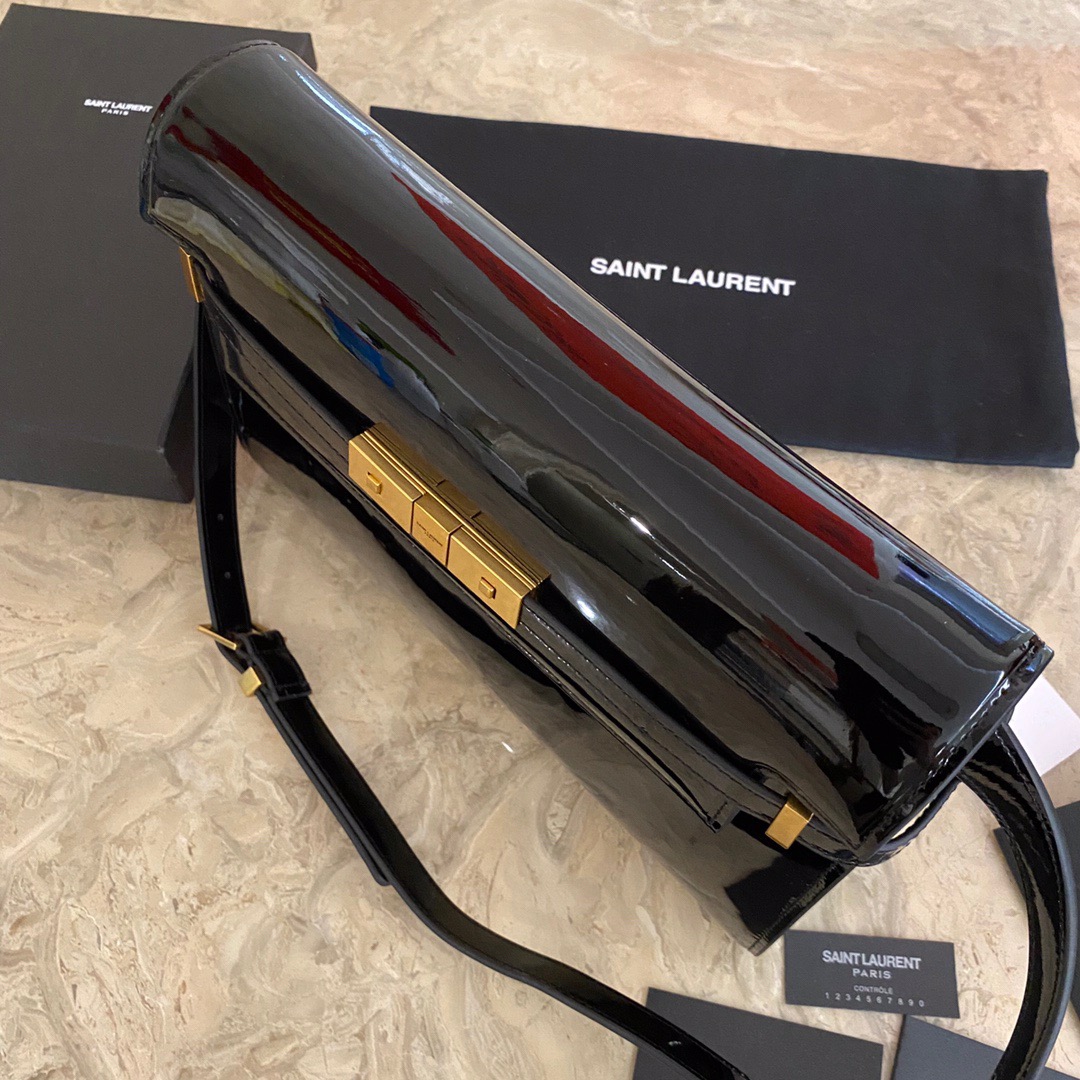 579271 MANHATTAN SHOULDER BAG IN BOX SAINT LAURENT LEATHER, Yves Saint Laurent YSL