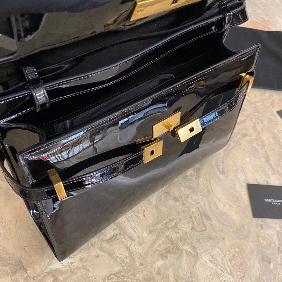 579271 MANHATTAN SHOULDER BAG IN BOX SAINT LAURENT LEATHER, Yves Saint Laurent YSL