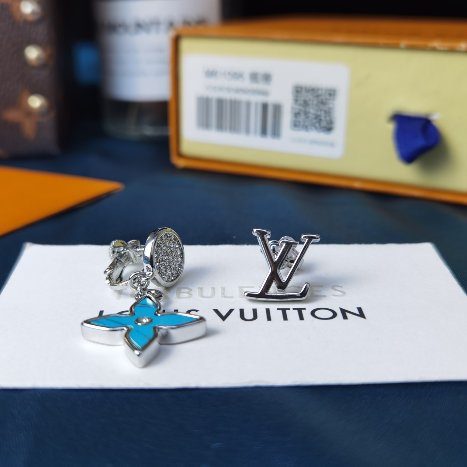 Earrings, Louis Vuitton LV