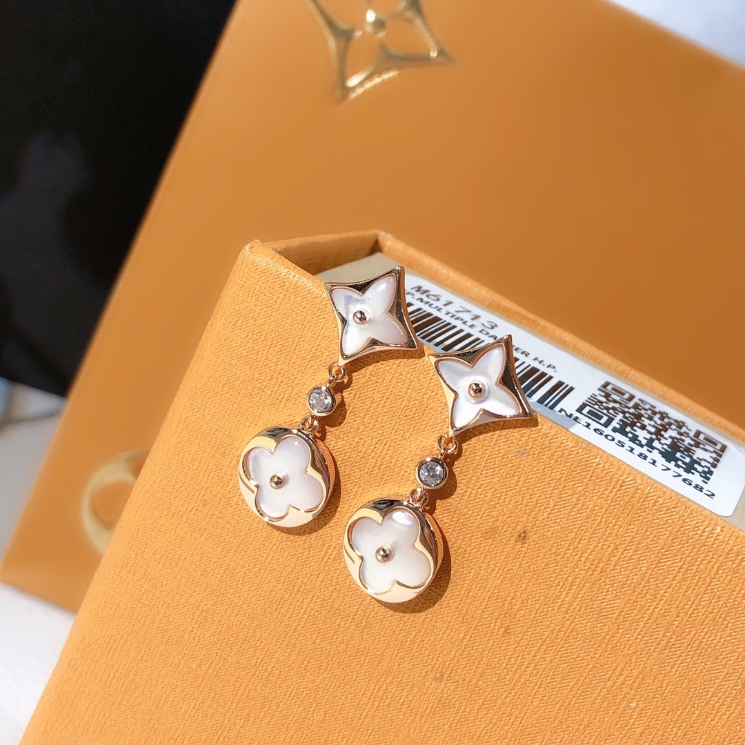 Earrings, Louis Vuitton LV