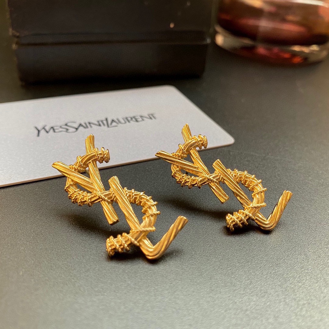 Earrings, YSL