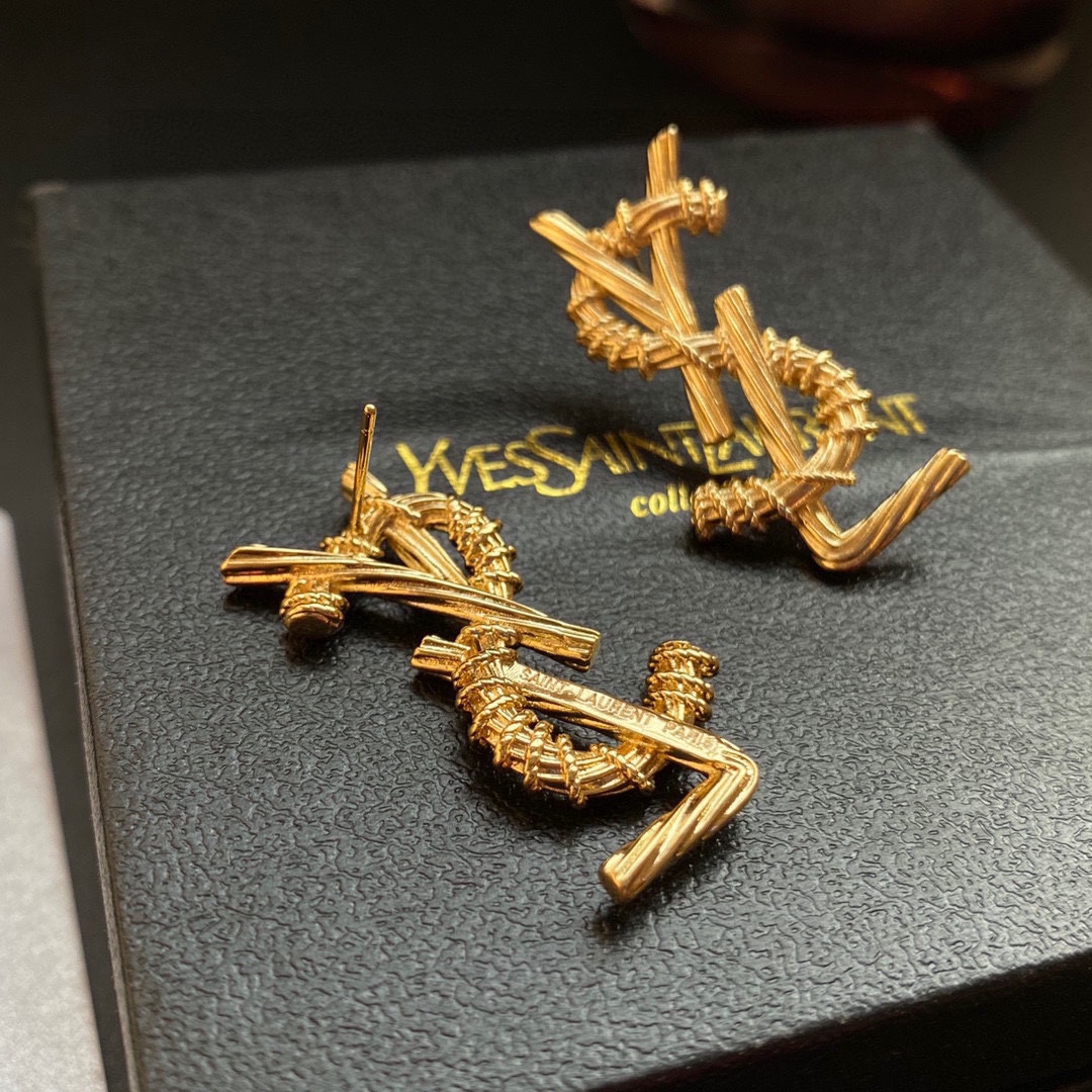 Earrings, YSL