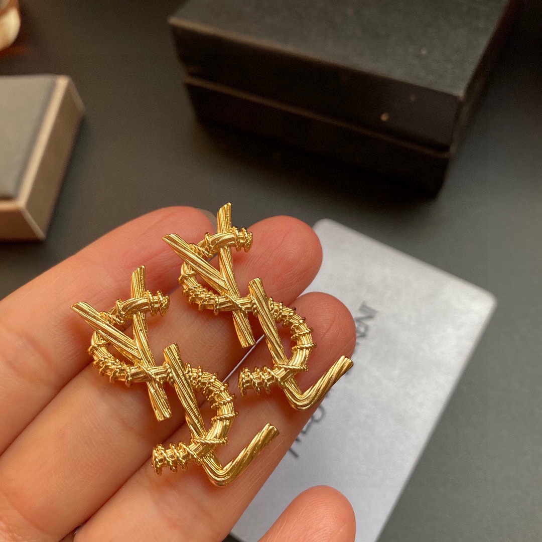Earrings, YSL