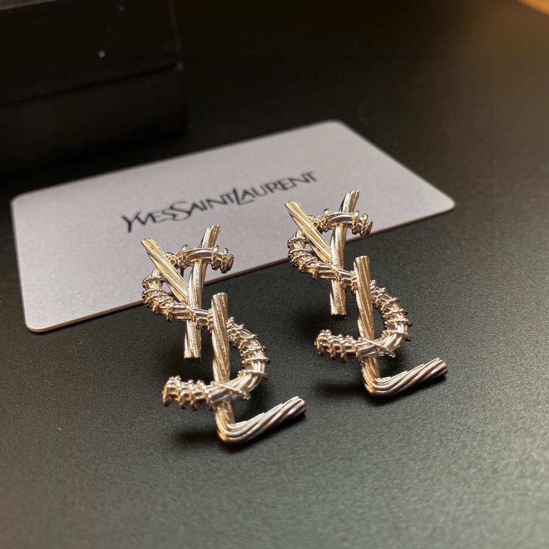 Earrings, YSL