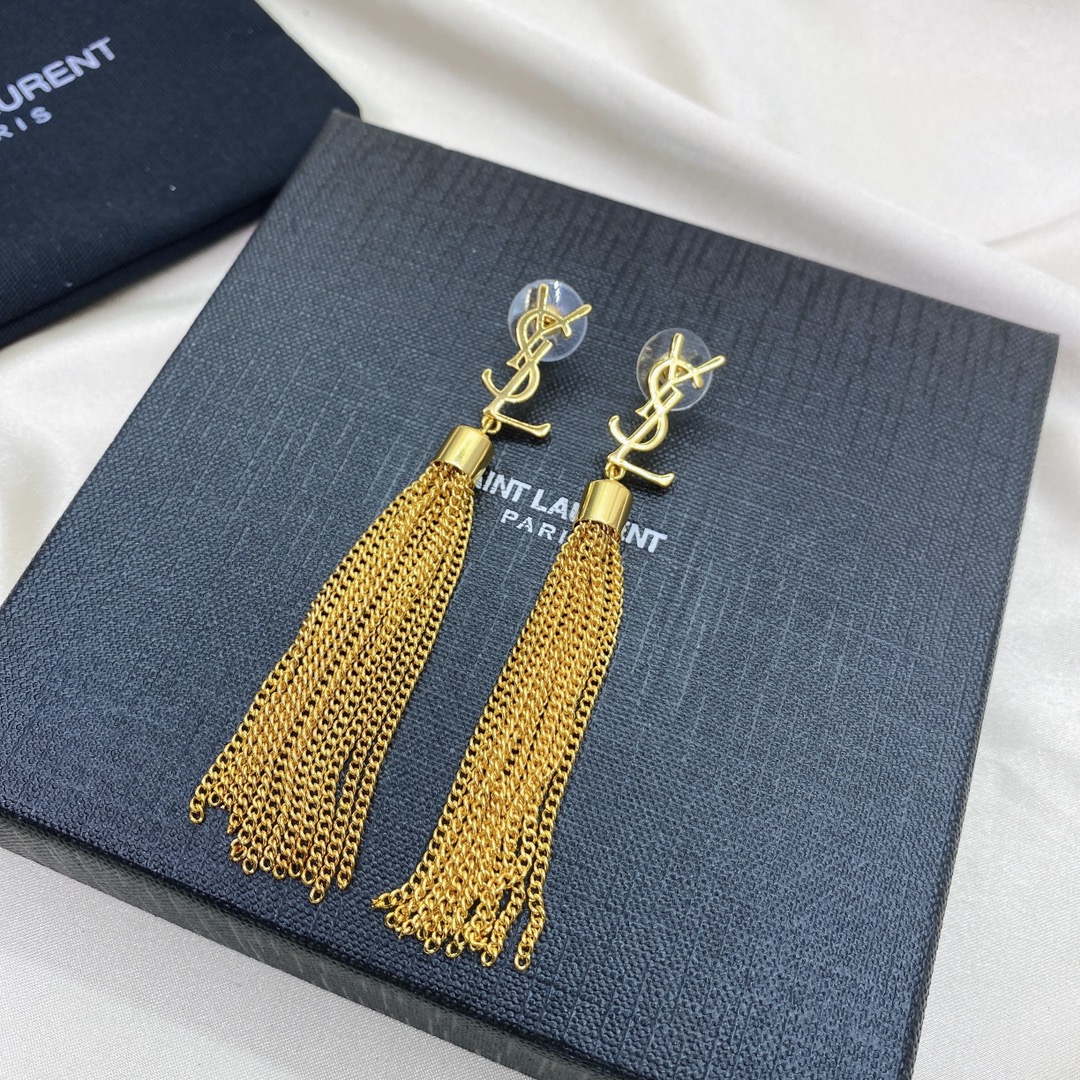 Earrings, YSL