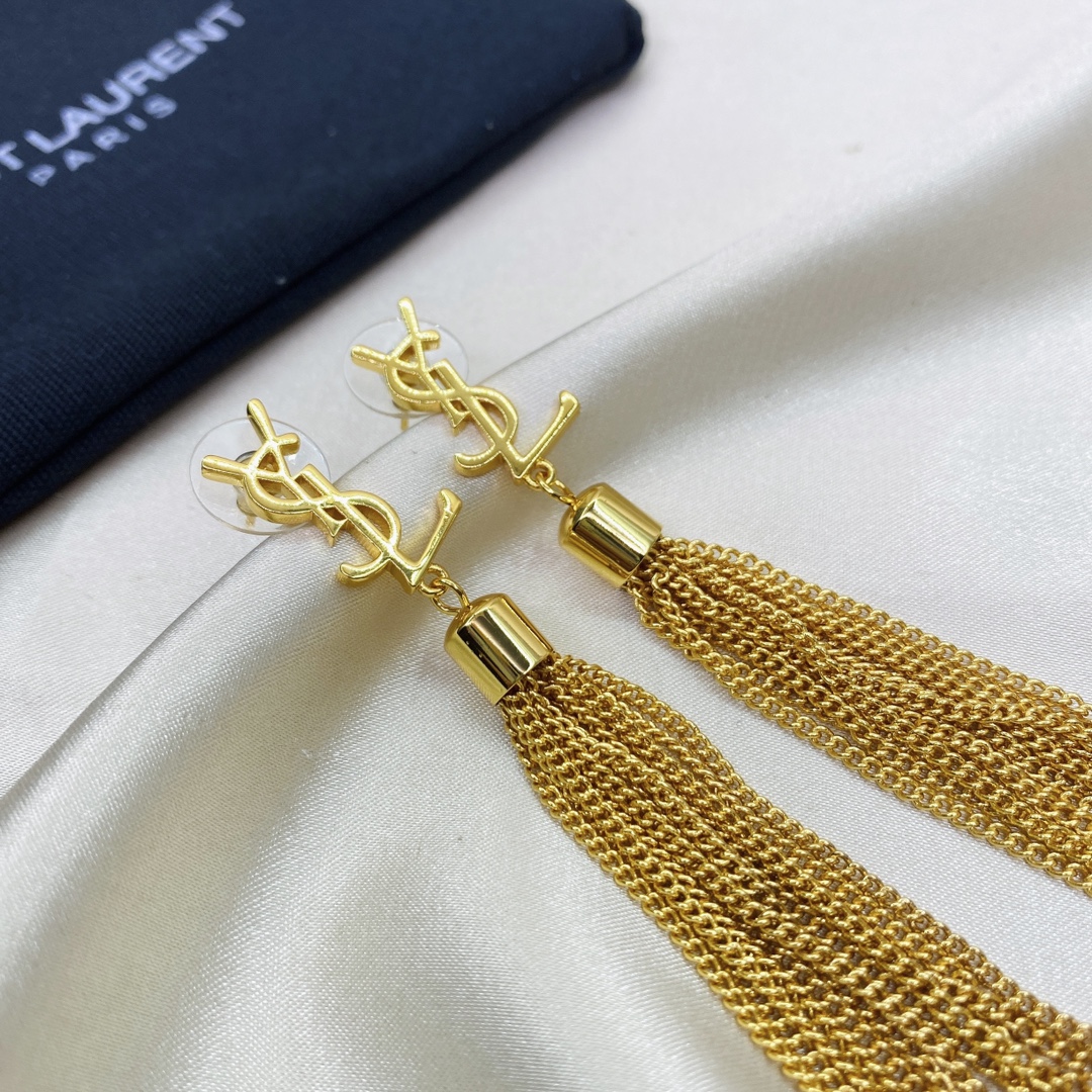Earrings, YSL