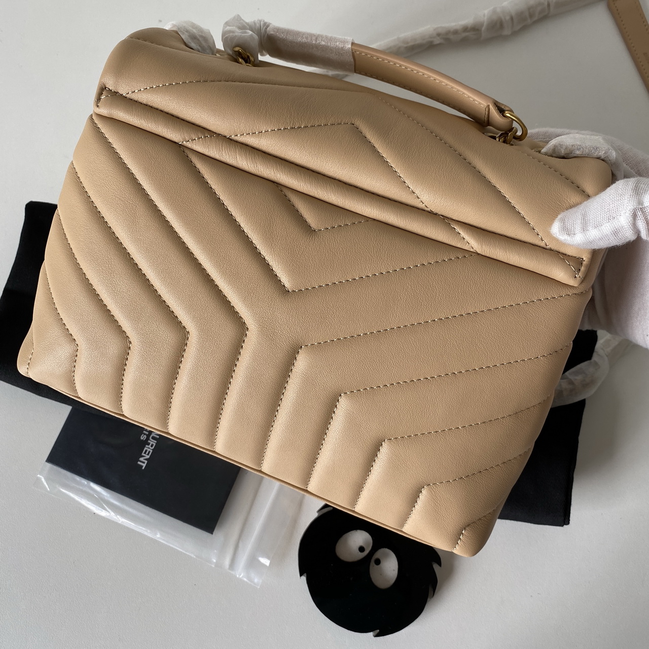 494699 LOULOU SMALL IN MATELASSÉ “Y” LEATHER, YSL SAINT LAURENT