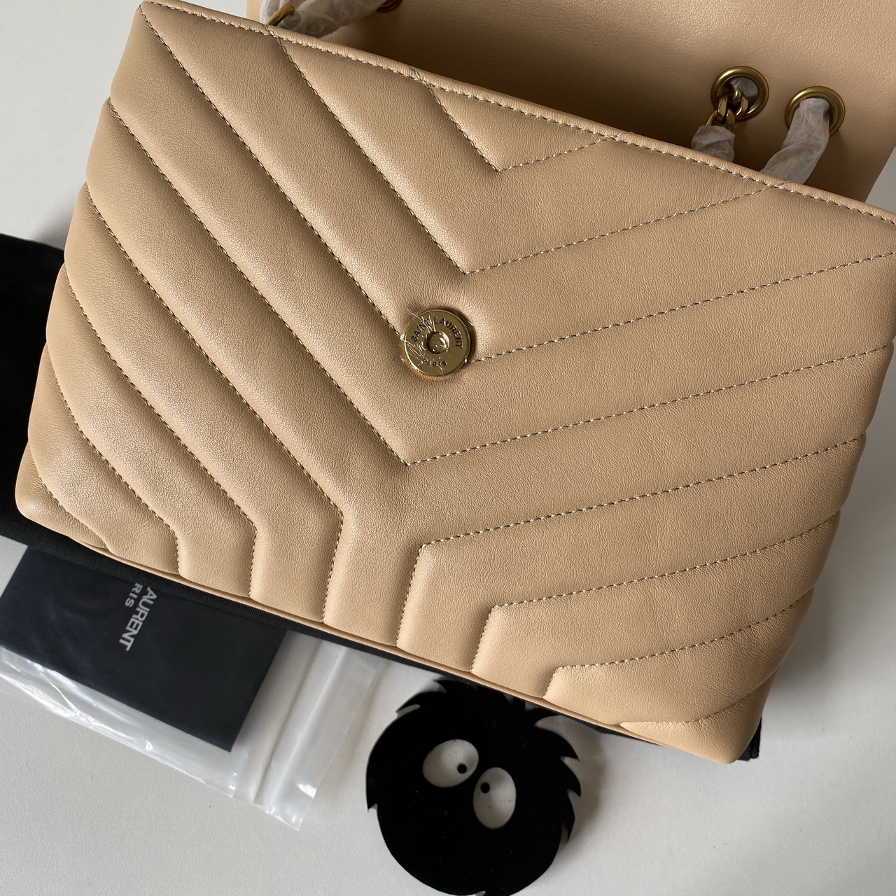 494699 LOULOU SMALL IN MATELASSÉ “Y” LEATHER, YSL SAINT LAURENT