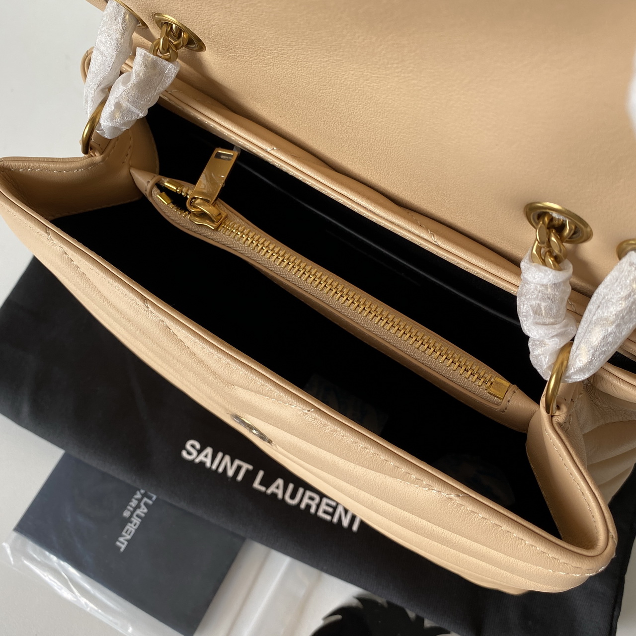494699 LOULOU SMALL IN MATELASSÉ “Y” LEATHER, YSL SAINT LAURENT
