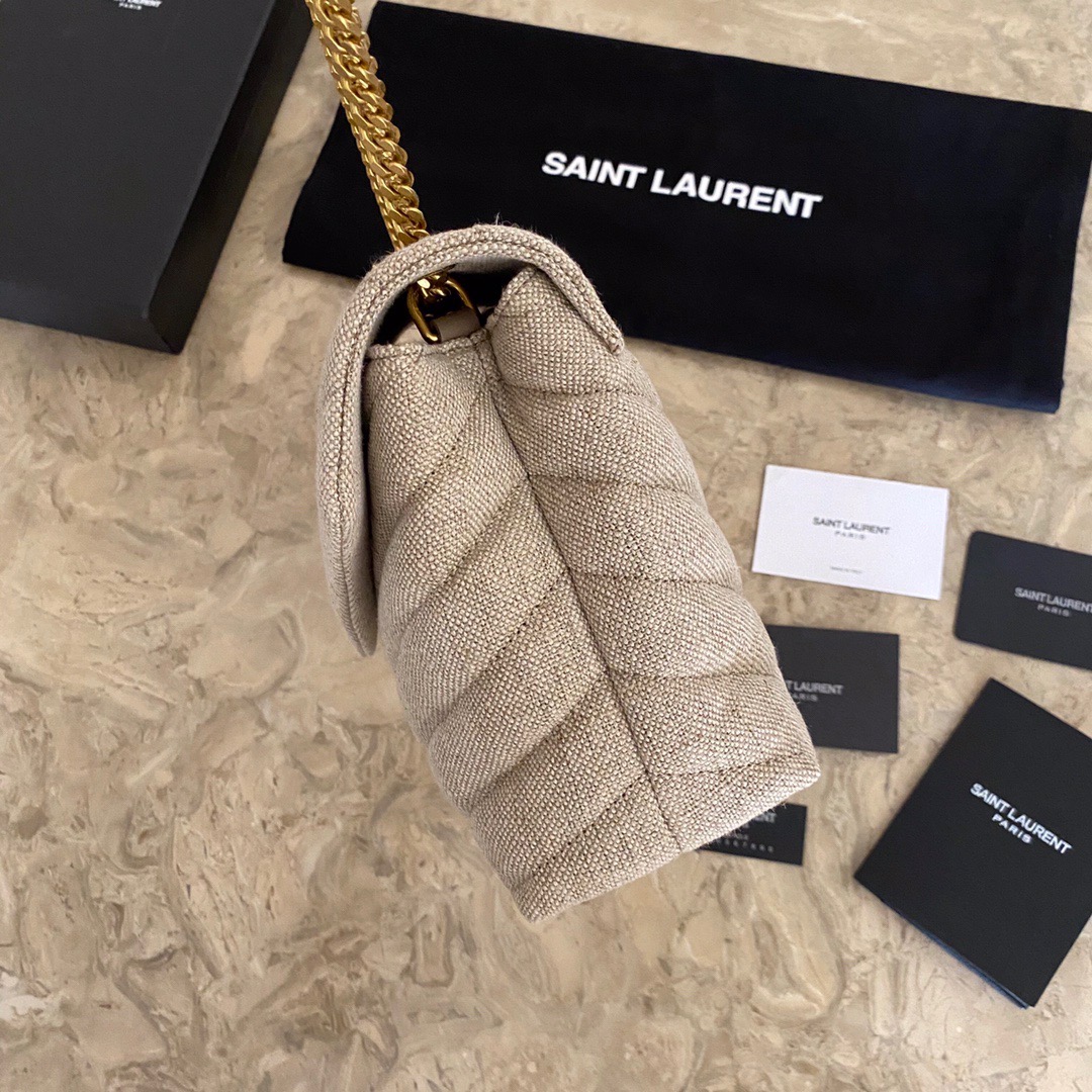 494699 LOULOU SMALL IN MATELASSÉ “Y”, YSL SAINT LAURENT