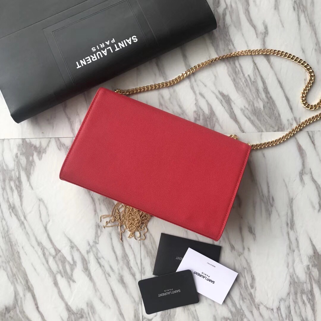 354119 KATE MEDIUM WITH TASSEL IN GRAIN DE POUDRE EMBOSSED LEATHER, Yves Saint Laurent YSL