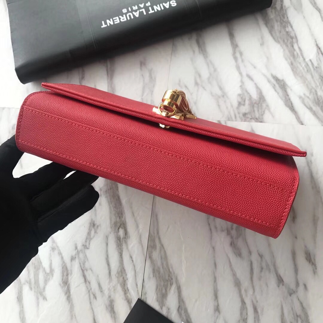 354119 KATE MEDIUM WITH TASSEL IN GRAIN DE POUDRE EMBOSSED LEATHER, Yves Saint Laurent YSL