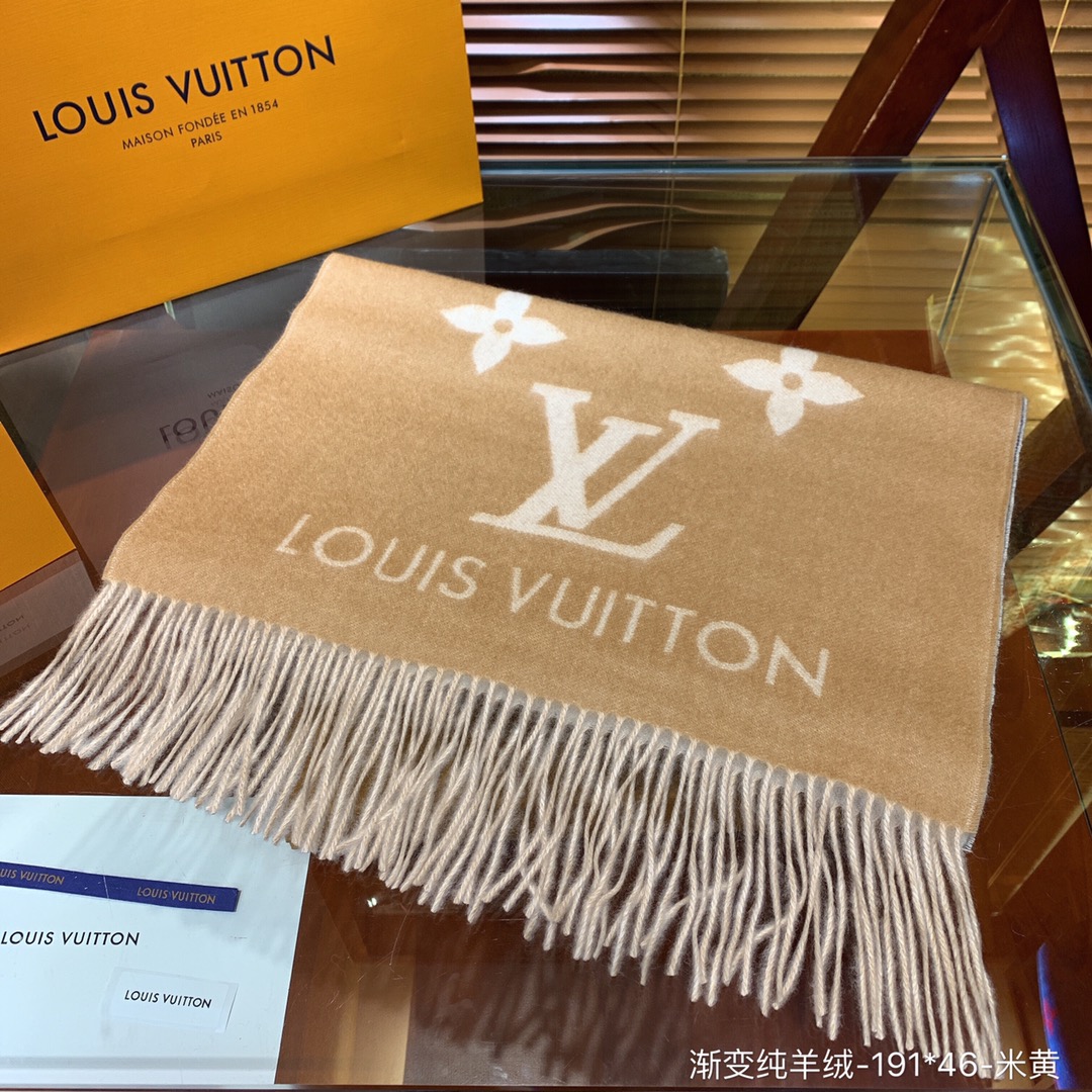 LOUIS VUITTON LV SCARF, REYKJAVIK GRADIENT SCARF