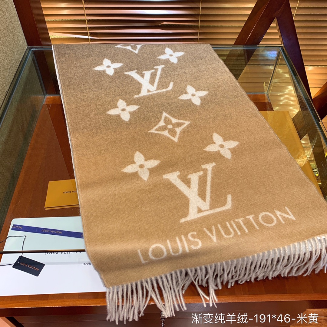 LOUIS VUITTON LV SCARF, REYKJAVIK GRADIENT SCARF
