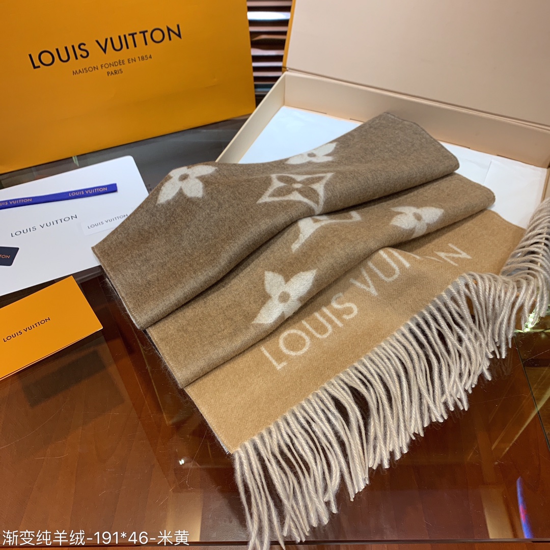 LOUIS VUITTON LV SCARF, REYKJAVIK GRADIENT SCARF