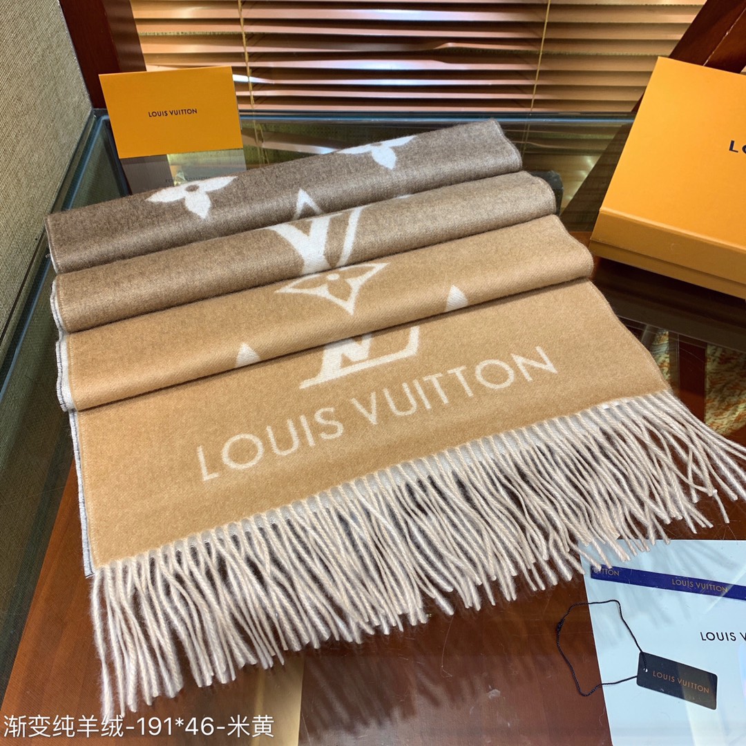 LOUIS VUITTON LV SCARF, REYKJAVIK GRADIENT SCARF
