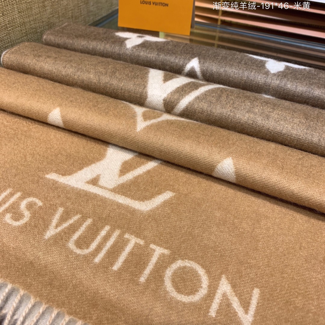 LOUIS VUITTON LV SCARF, REYKJAVIK GRADIENT SCARF