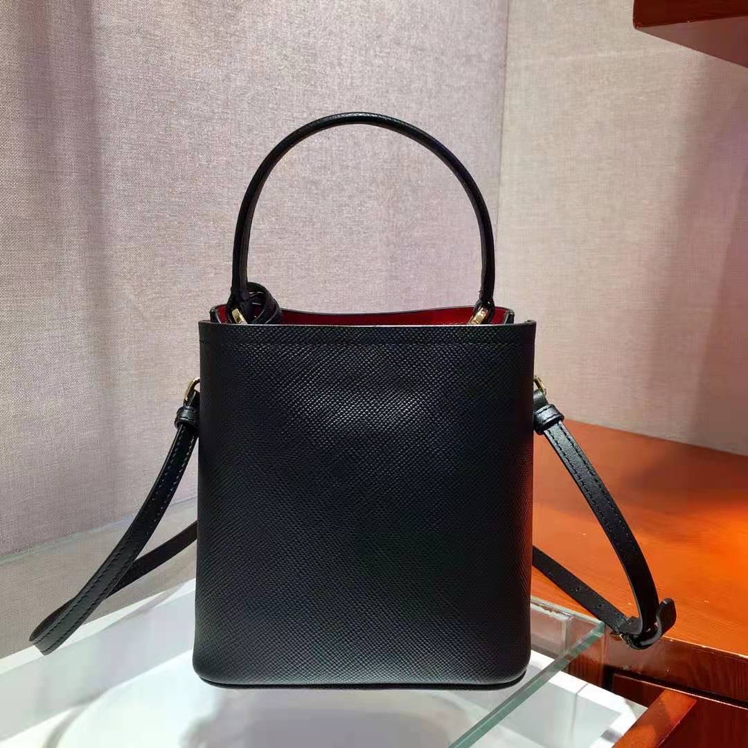 Small Saffiano Leather Prada Panier Bag 1BA217