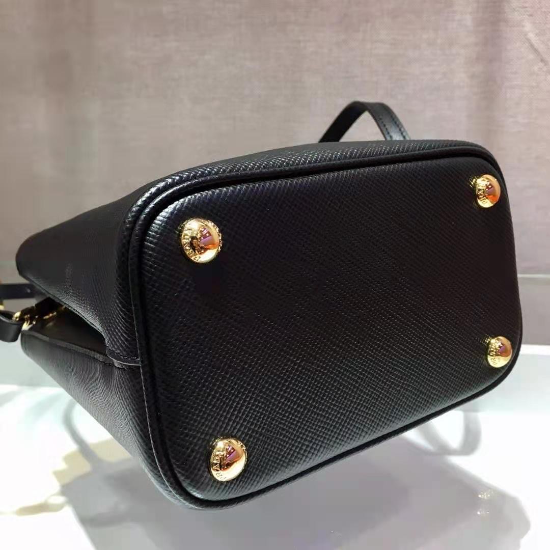 Small Saffiano Leather Prada Panier Bag 1BA217