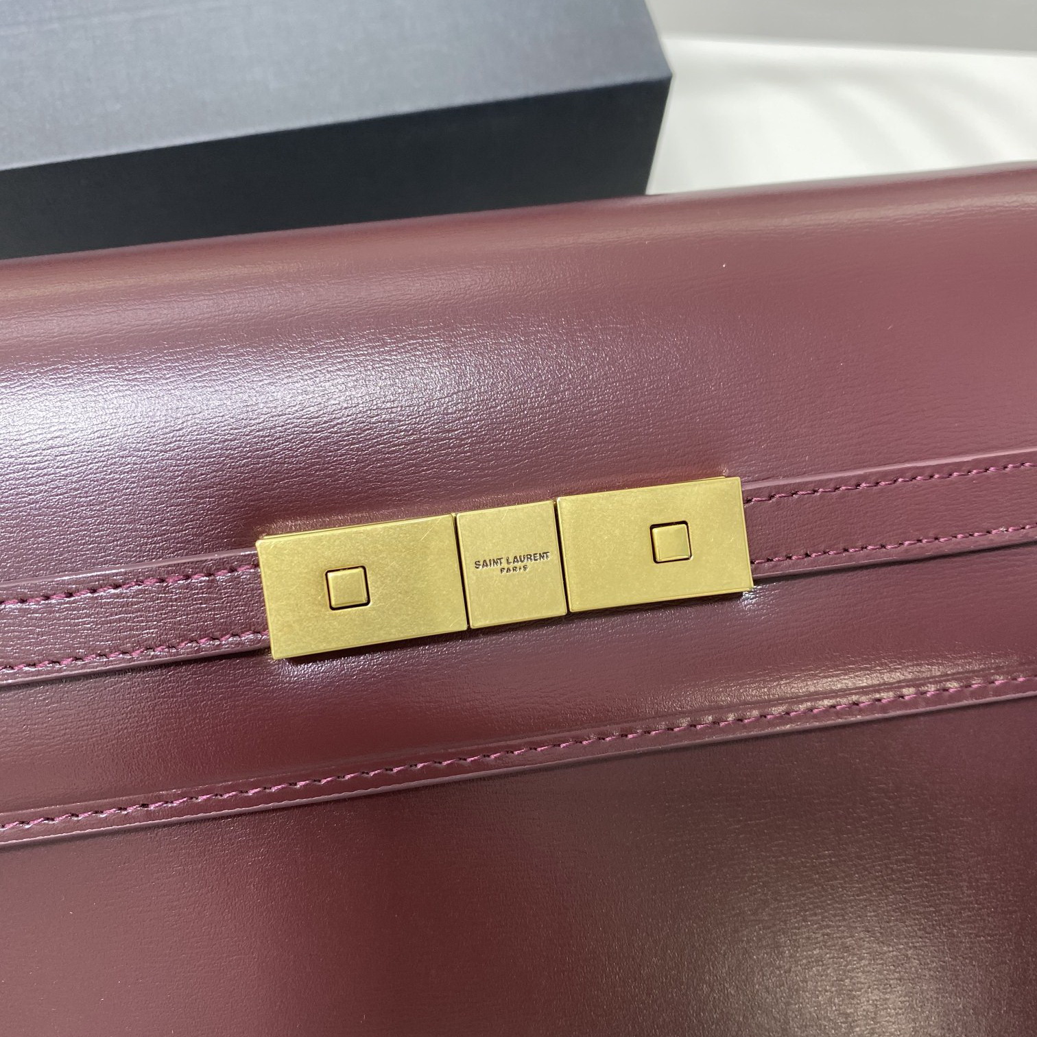 579271 MANHATTAN SHOULDER BAG IN BOX SAINT LAURENT LEATHER, Yves Saint Laurent YSL