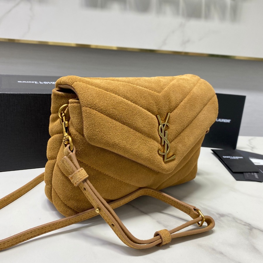 574946 LOULOU TOY BAG IN MATELASSÉ "Y" LEATHER, MONOGRAM SAINT LAURENT BAG