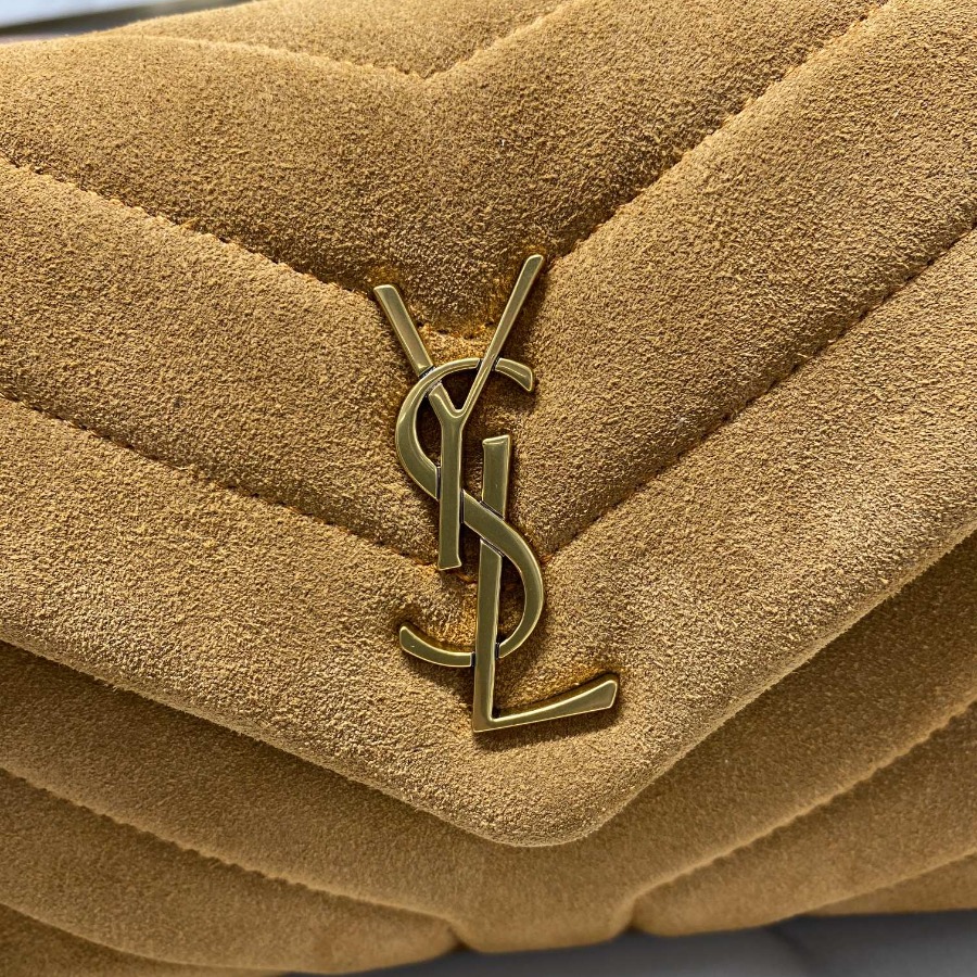 574946 LOULOU TOY BAG IN MATELASSÉ "Y" LEATHER, MONOGRAM SAINT LAURENT BAG