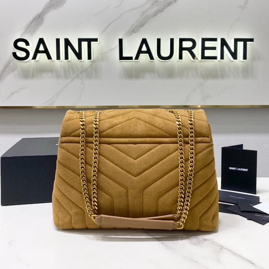 487216, LOULOU MEDIUM BAG IN Y-QUILTED SUEDE, YSL Saint Laurent