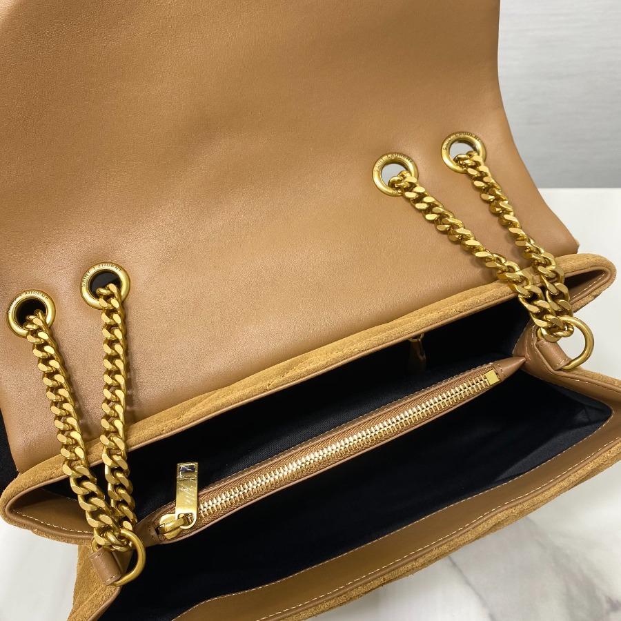 487216, LOULOU MEDIUM BAG IN Y-QUILTED SUEDE, YSL Saint Laurent