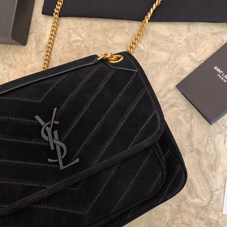633158 NIKI MEDIUM IN QUILTED SUEDE AND SMOOTH LEATHER, YSL Saint Laurent