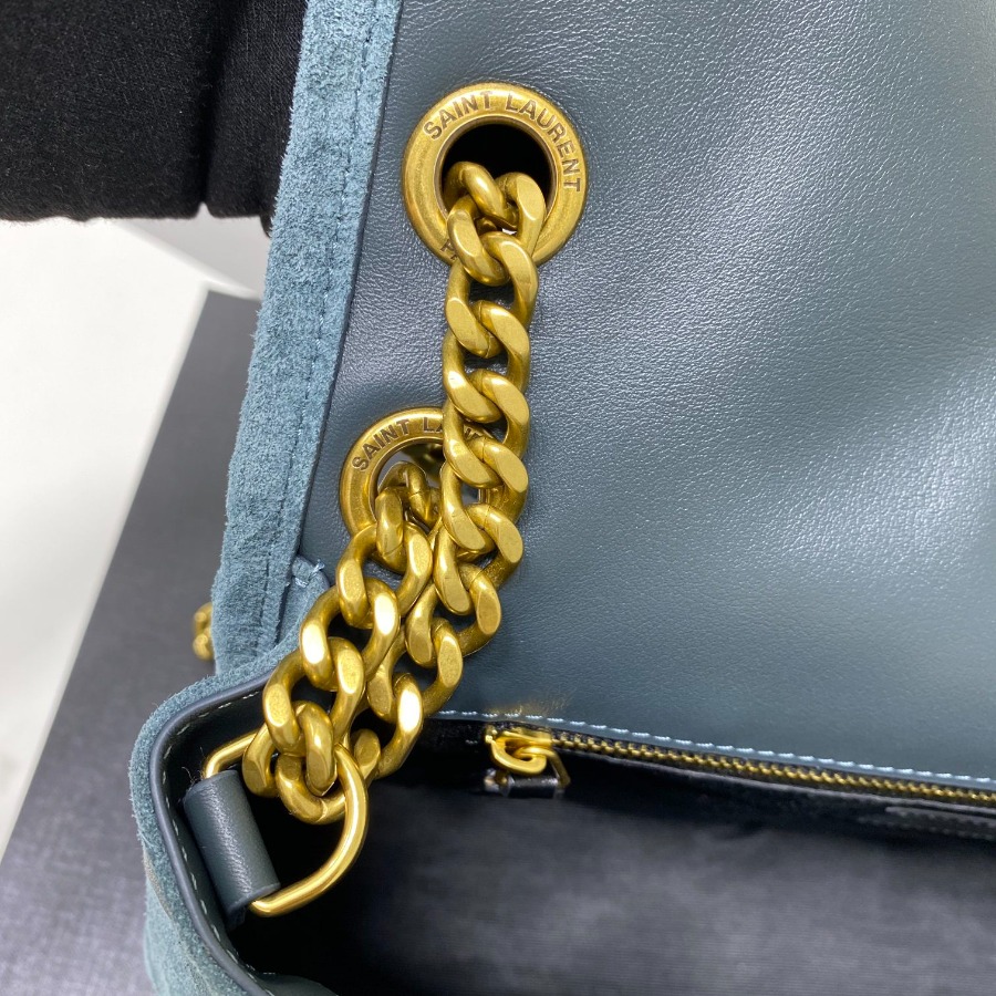 633158 NIKI MEDIUM IN QUILTED SUEDE AND SMOOTH LEATHER, YSL Saint Laurent