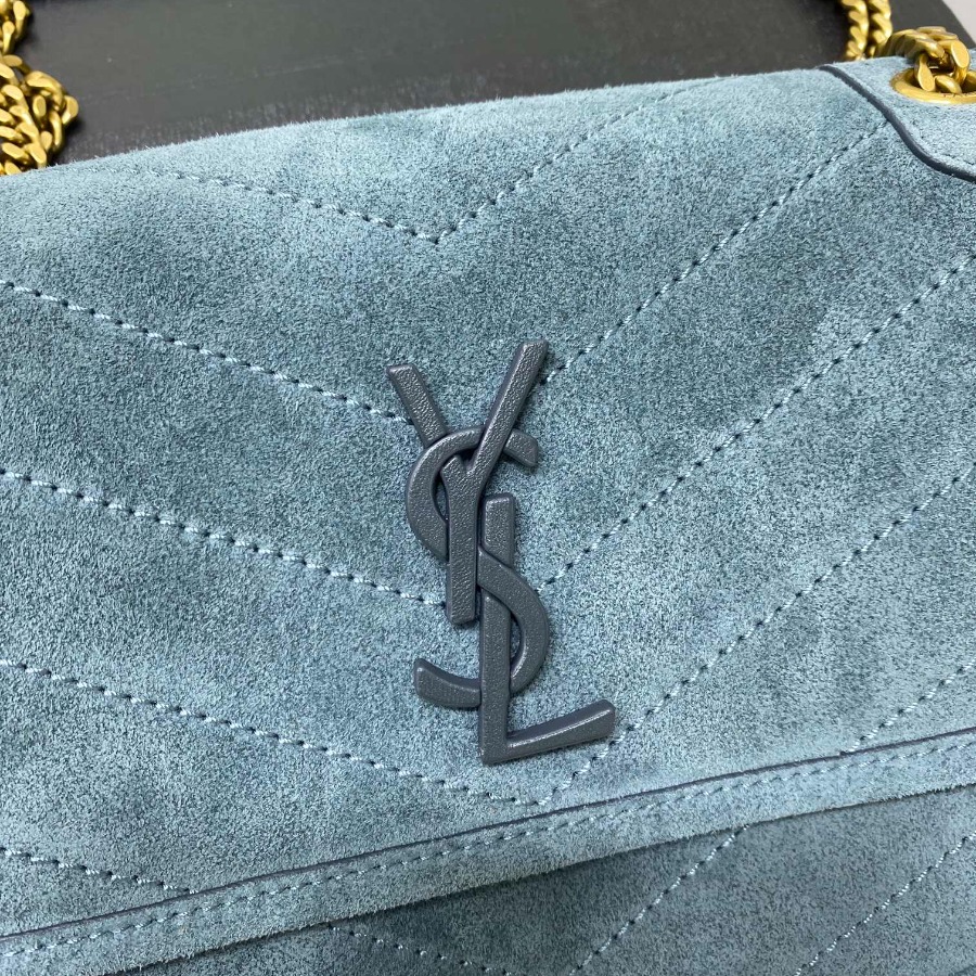 633158 NIKI MEDIUM IN QUILTED SUEDE AND SMOOTH LEATHER, YSL Saint Laurent