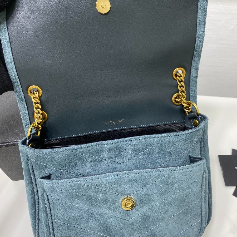 633160 NIKI BABY IN QUILTED SUEDE AND SMOOTH LEATHER, YSL Saint Laurent