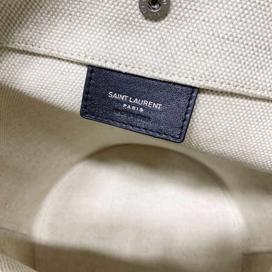 RIVE GAUCHE BUCKET BAG IN LINEN, YSL Saint Laurent