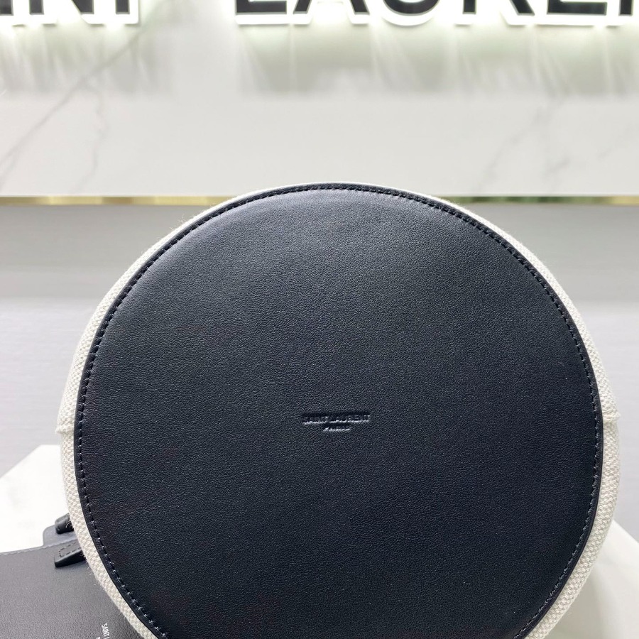 RIVE GAUCHE BUCKET BAG IN LINEN, YSL Saint Laurent