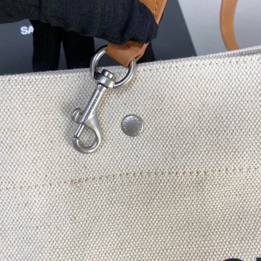 RIVE GAUCHE BUCKET BAG IN LINEN, YSL Saint Laurent