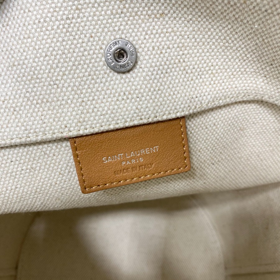 RIVE GAUCHE BUCKET BAG IN LINEN, YSL Saint Laurent