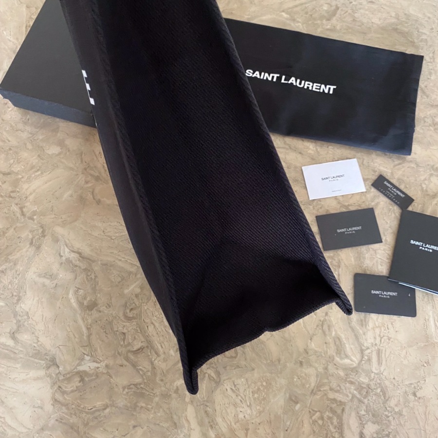 RIVE GAUCHE N/S SHOPPING BAG IN LINEN AND COTTON, YSL Saint Laurent