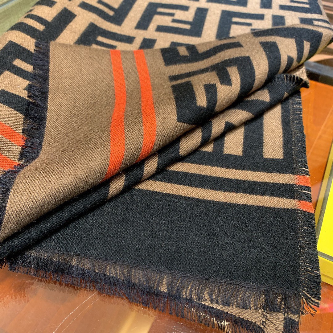 Fendi Ponchos, 95% Wool, 5% Silk