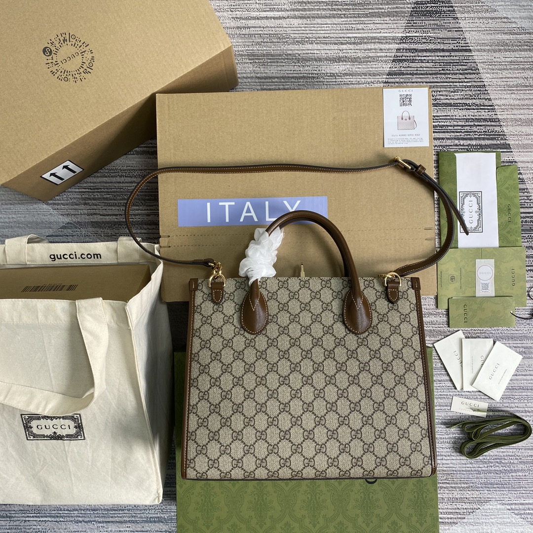 659983  Gucci Les Pommes small tote