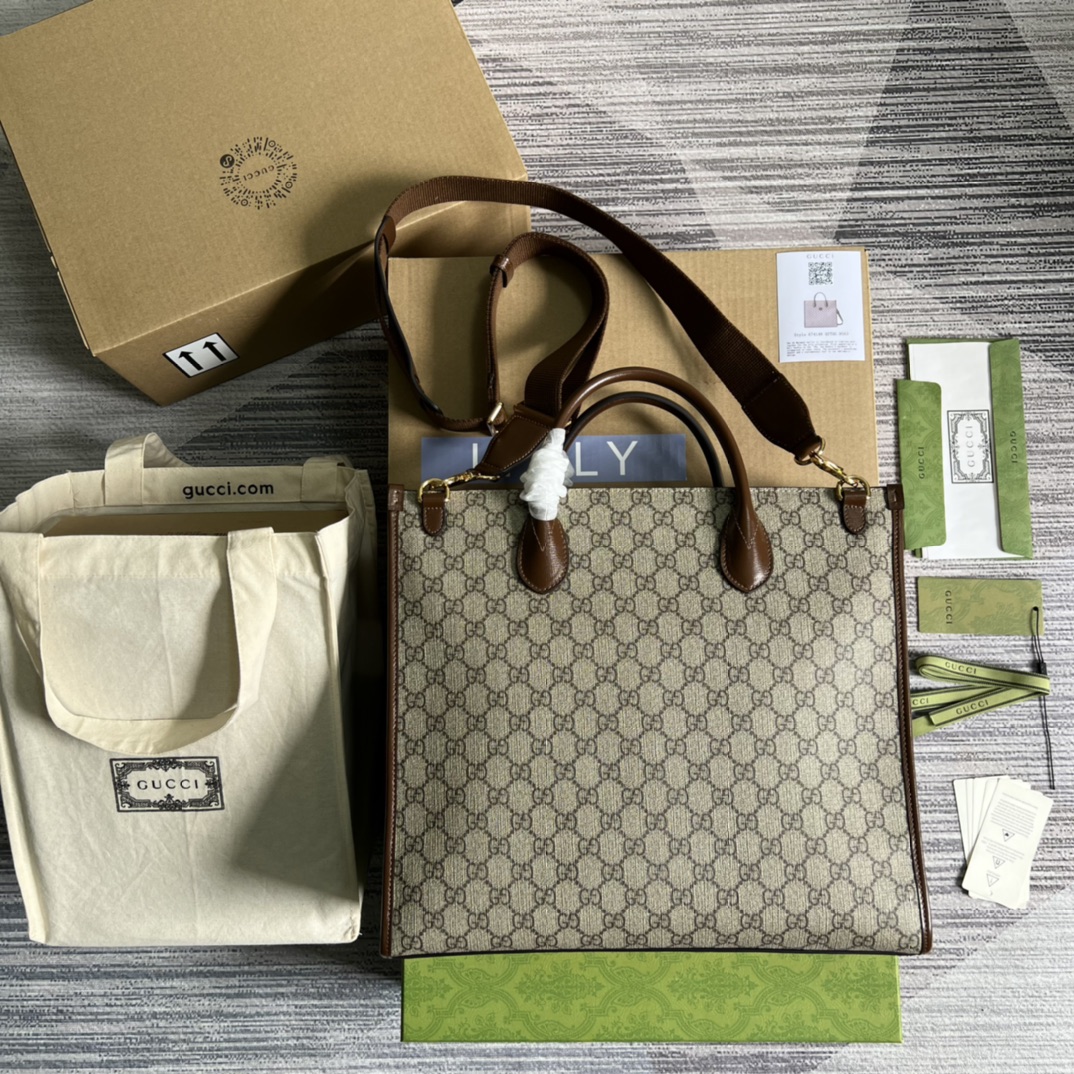 674148 Medium tote with Interlocking G, gucci Bags for Men