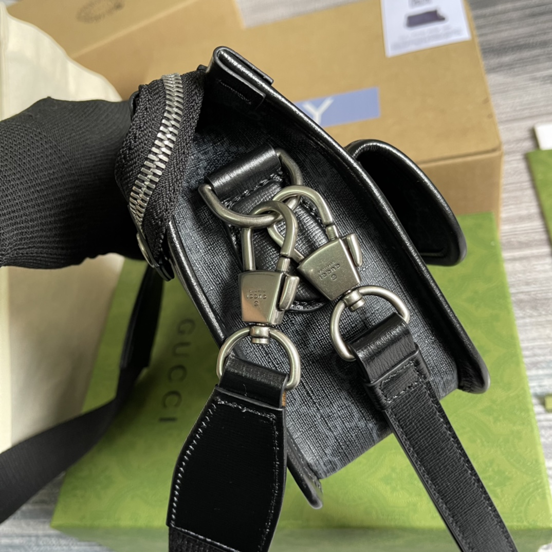 674164 Messenger bag with Interlocking G, gucci Bags for Men