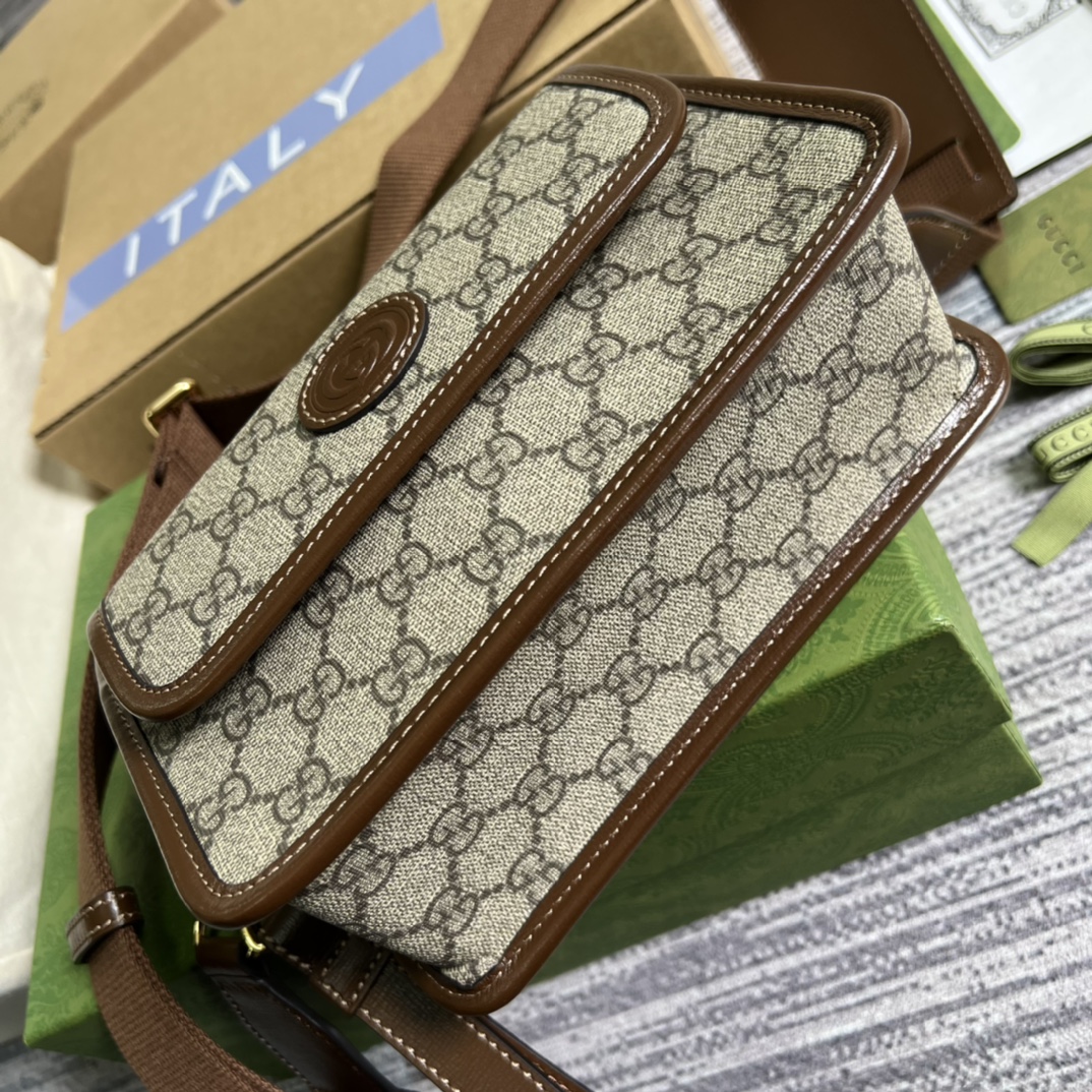 674164 Messenger bag with Interlocking G, gucci Bags for Men