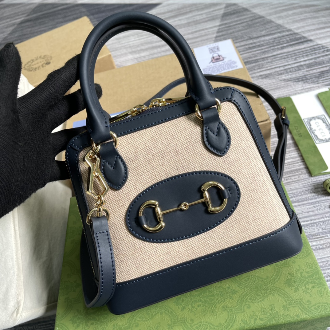 640716  Gucci Horsebit 1955 mini top handle bag, gucci Top Handle Bags for Women